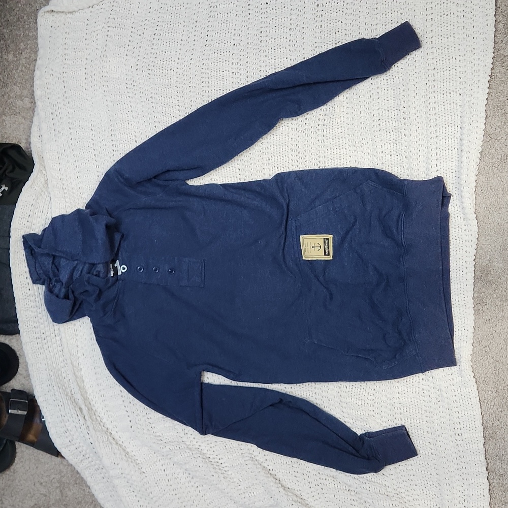 FlagNorFail Small Navy Hoodie